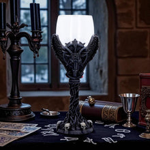 Load image into Gallery viewer, Dark Gothic Baphomet Goblet  Occult Chalice Wine Vasal with Pentagram &amp; Skulls
