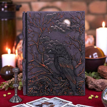 Load image into Gallery viewer, Mystical Raven Journal Gothic Spell Book Grimoire Fantasy Notebook Wiccan Art
