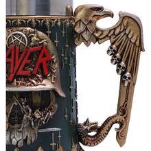 Charger l&#39;image dans la galerie, Official Slayer Skull Tankard | Eagle Helmet Logo Mug | Heavy Metal Collectible 16.5cm
