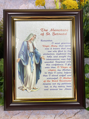 Laminated Picture Virgin Mary Our Lady of the Miraculous Stunning Wall Decor-OsirisTradingUK