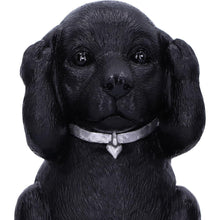 Load image into Gallery viewer, Black Labrador Puppies Three Wise Dog Figurines Pet Decor See No Evil ornament
