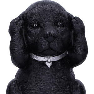 Black Labrador Puppies Three Wise Dog Figurines Pet Decor See No Evil ornament