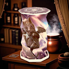 Load image into Gallery viewer, Wiccan Malpuss Cult Cuties Foldable USB LED Lamp Rechargeable Night Light Art
