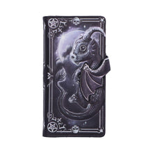 Load image into Gallery viewer, Lucifly Gothic Embossed Purse Moon Design Wallet Cult Cuties Dark Fantasy Gift

