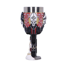 Load image into Gallery viewer, Ghost Papa Emeritus IV Goblet Occult Band Inspired Chalice Gothic Decor Heavy Metal Drinkware
