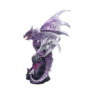 Majestic Large Dragon Protector Fantasy Sculpture Mythical Statue Ornament Gothic