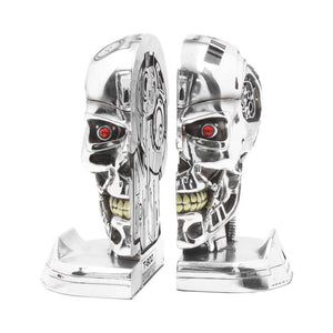Official T2 Judgement Day Bookends T-800 Endoskeleton Figurines Movie Collectible