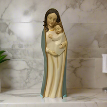 Load image into Gallery viewer, Virgin Mary and Child Statue - Handcrafted Religious Decor | Elegant Madonna and Child Figurine
