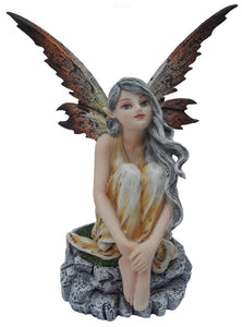 Enchanting Garden Whispers Handmade Resin Fairy Figurine 15.5 cm Tall-OsirisTradingUK