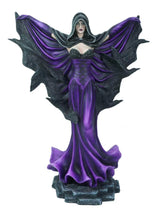 Load image into Gallery viewer, Gothic Fairy with Cloak and Ravens Figurine Fantasy Ornament Angel Decor Statue
