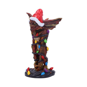 Gremlins Mohawk Figurine + Fairy Lights Christmas Horror Movie Statue Decor