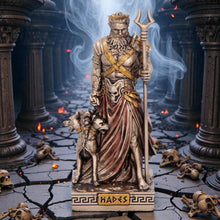 Load image into Gallery viewer, Small Hades God of the Underworld Figurine Greek Mythology Statue Cerberus

