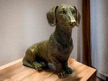 Load image into Gallery viewer, Charming Dachshund Resin Dog Statue, Lifelike Pet Sculpture, 16cm – Perfect Gift for Dog Lovers and Home Decor Enthusiasts
