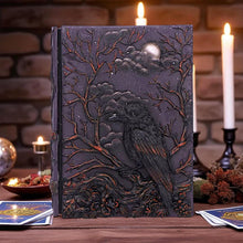 Load image into Gallery viewer, Mystical Raven Journal Gothic Spell Book Grimoire Fantasy Notebook Wiccan Art
