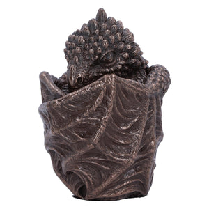 Dragon Trinket Box 9cm Hand-Painted Mythical Storage Ornament  Gothic Fantasy Dragon Collectible Resin Figurine
