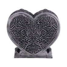 Load image into Gallery viewer, Till Death Do Us Part Skeleton Money Box | Gothic Couple Skull Heart Bank 17.1cm | Gothic Wedding Gift
