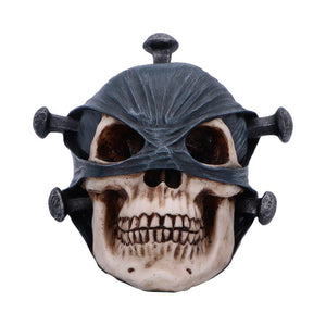 Macabre Nail Skull Figurine Gothic Style Halloween Prop Dark Symbolic Horror Art