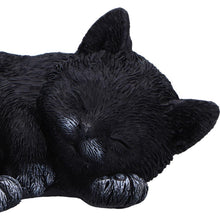 Laden Sie das Bild in den Galerie-Viewer, Sleeping Black Cat Statue Feline Figurine Witchcraft Gothic Wiccan Collectable Art

