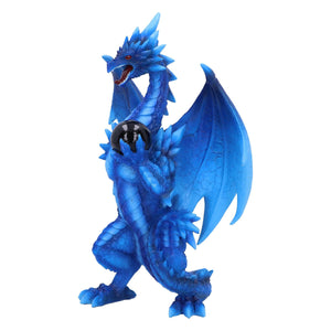 Nemesis Now Blue Dragon with Orb - Resin Fantasy Figurine Collectible 19cm