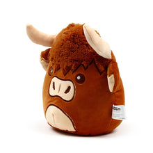 Load image into Gallery viewer, Squidglys Highland Coo Cow Plush Soft Stuffed Animal Cuddle Buddy Cute Gift 22cm
