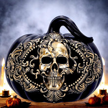 Laden Sie das Bild in den Galerie-Viewer, Gothic Pumpkin Ornament Halloween Horror Figurine Fantasy Statue Home Decor
