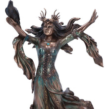 Load image into Gallery viewer, Bronzed Morgan Le Fay Statue - Celtic Mythology Gothic Ornament Nemesis Now 25cm
