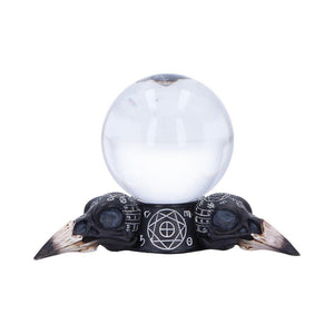Raven Crystal Ball Holder Gothic Alchemy Decor Occult Sphere Stand Witchcraft