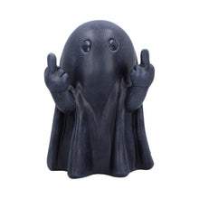 Load image into Gallery viewer, Cheeky Humour Middle Finger Ghost Figurine Funny Gothic Statue Halloween Art
