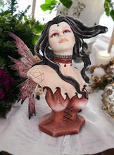 Load image into Gallery viewer, Celtic Goddess Morrigan Bust Figurine Statue
