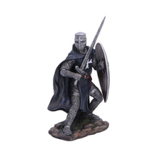 Laden Sie das Bild in den Galerie-Viewer, Dark Templar Knight Statue Figurine Ornament Medieval Crusader Sword Shield
