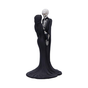 Gothic Skeleton Couple Figurine 24cm - Romantic Gothic Decor Ornament - Hand-Painted Sculpture