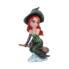 Laden Sie das Bild in den Galerie-Viewer, Adorable Willow Witch Figurine 16cm Cute Resin Witch Decor Gift Boxed
