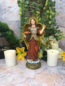 Archangel Barachiel Statue Religious Figurine Sculpture Angel of Blessing-OsirisTradingUK