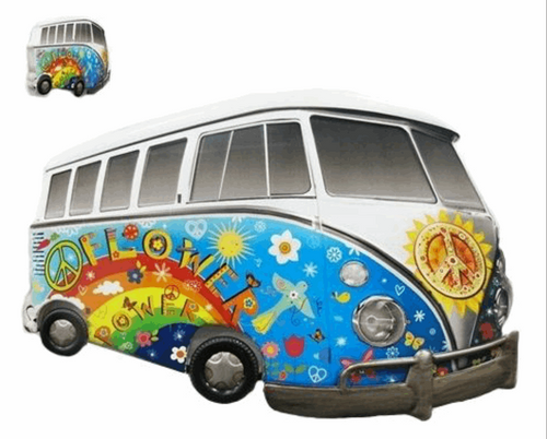 Camper Van Contemporary Metal Wall Art Decor Sculpture Campervan Home Decor Gift