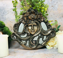 Load image into Gallery viewer, Art Nouveau Stunning Bronze Effect Display Lady Mirror
