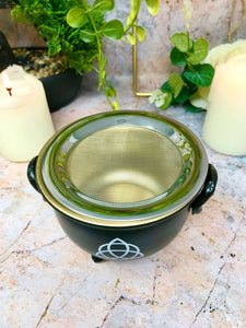 Celtic Triquetra Metal Incense Resin Burner Wiccan Pagan Altar Goddess-OsirisTradingUK