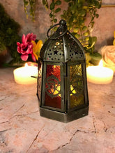 Load image into Gallery viewer, Antique Effect Moroccan Style Lantern Candle Tealight Holder-OsirisTradingUK
