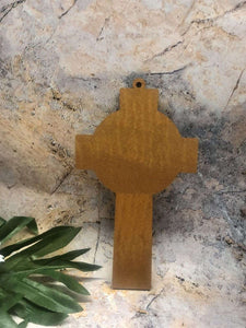 Celtic Style Wooden Wall Cross Religious Catholic Ornament for Home or Chapel-OsirisTradingUK