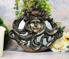 Load image into Gallery viewer, Art Nouveau Stunning Bronze Effect Display Lady Mirror
