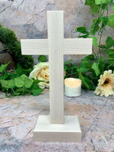 Load image into Gallery viewer, Ash Wood Crucifix Resin Corpus Christi Jesus Christ Cross Religious Ornament
