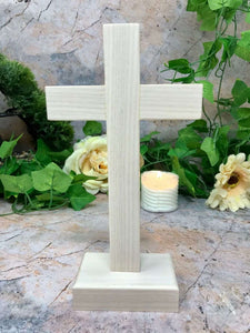 Ash Wood Crucifix Resin Corpus Christi Jesus Christ Cross Religious Ornament