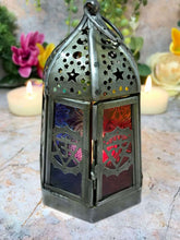 Load image into Gallery viewer, Antique Effect Moroccan Style Lantern Candle Tealight Holder-OsirisTradingUK
