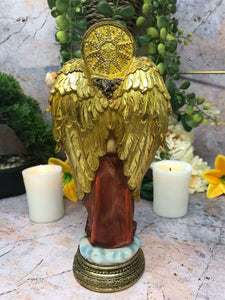 Archangel Barachiel Statue Religious Figurine Sculpture Angel of Blessing-OsirisTradingUK