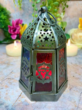 Load image into Gallery viewer, Antique Effect Moroccan Style Lantern Candle Tealight Holder-OsirisTradingUK
