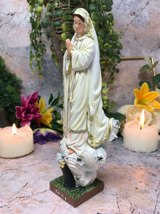 Blessed Virgin Mary Our Lady of Fatima Statue Figure Ornament Figurine Chapel-OsirisTradingUK