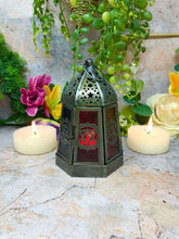 Load image into Gallery viewer, Antique Effect Moroccan Style Lantern Candle Tealight Holder-OsirisTradingUK
