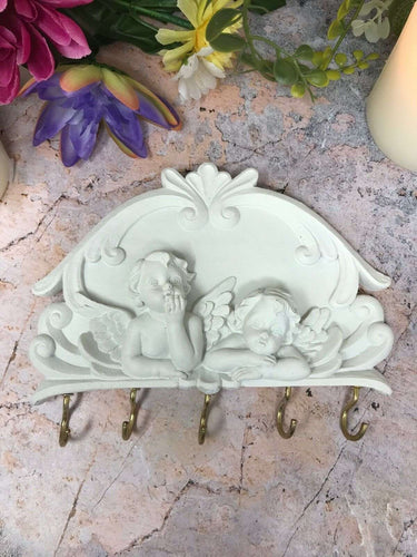 Art Deco Angel Cherubs Key Holder Hanger Effect Ornament GIft-Collectables:Fantasy, Myth & Magic:Mythical Creatures:Angels-OsirisTradingUK