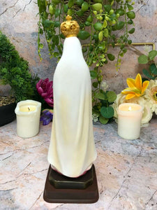 Blessed Virgin Mary Our Lady of Fatima Statue Ornament Figurine Figure Sculpture