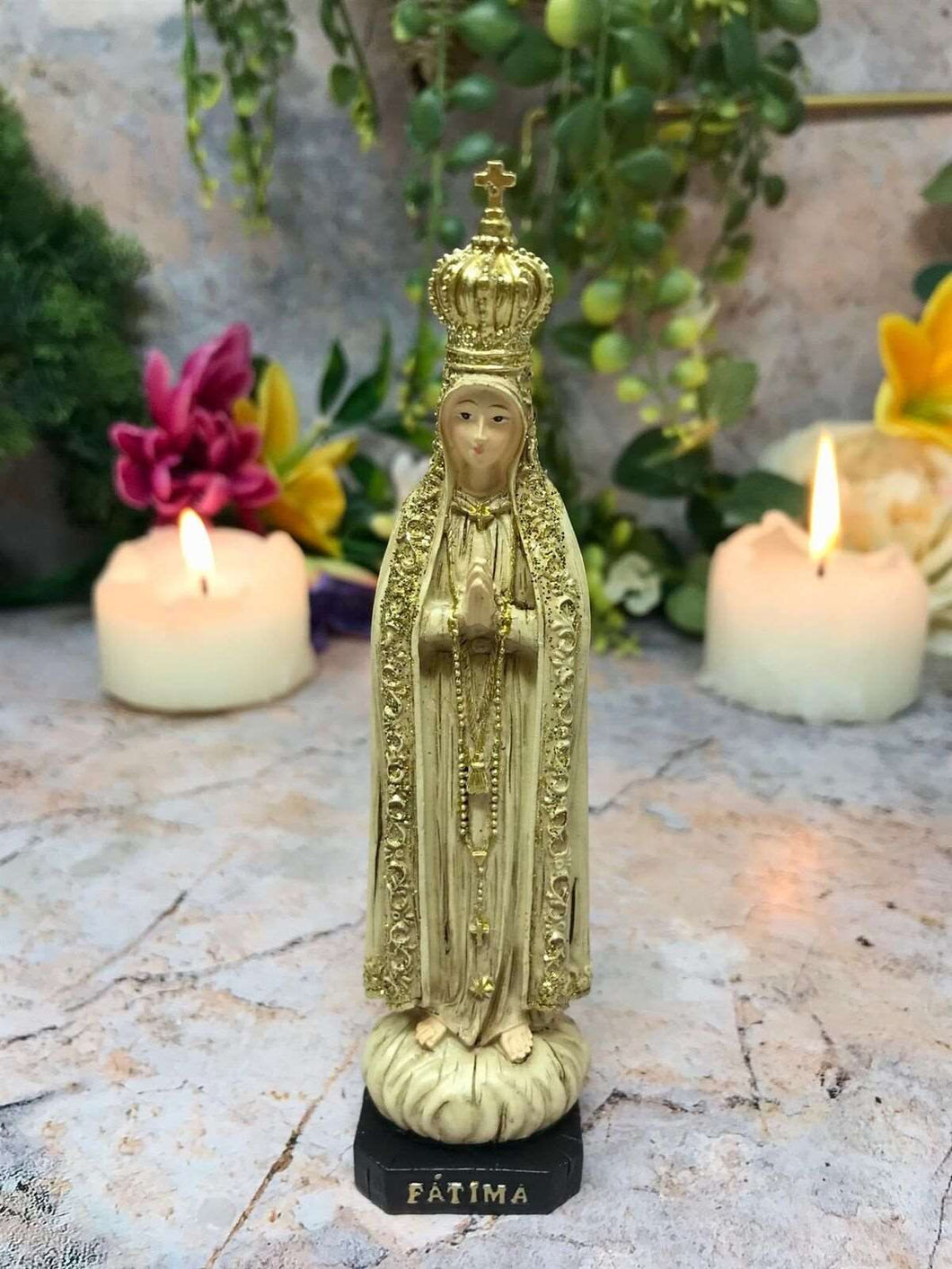 Blessed Virgin Mary Our Lady of Fatima Statue Ornament Figure Sculpture-OsirisTradingUK