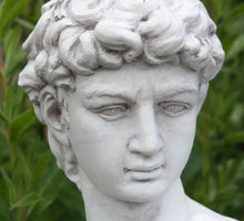 Laden Sie das Bild in den Galerie-Viewer, Michelangelo David Replica Garden Statue - Italian Style Stone Effect Ornament 86 cm
